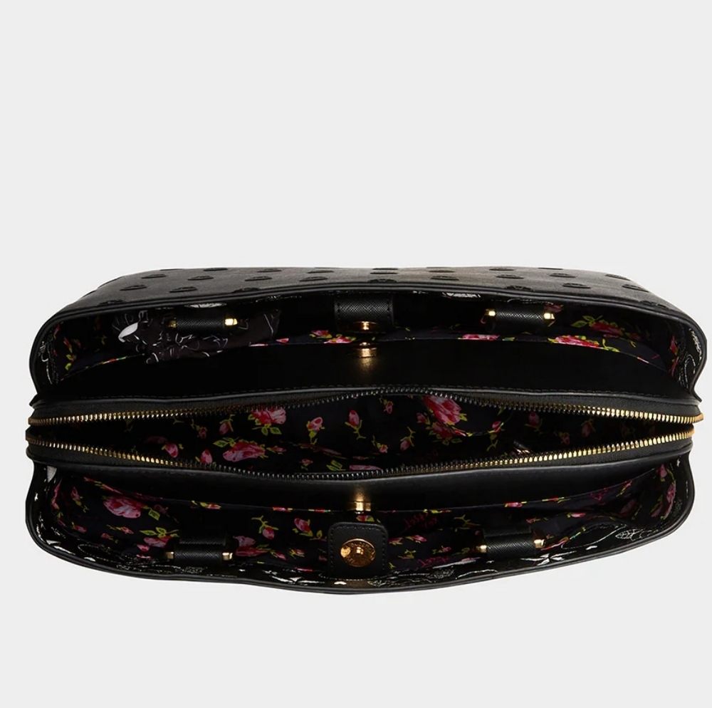 NWT Betsey Johnson Skullicious Satchel in Black - Online Exclusive Style - Picture 5 of 8